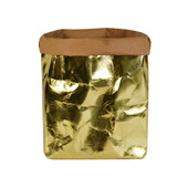 金屬色牛皮紙 收納袋定制logo圖案  亮光  整理生活桌面