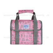 折疊購(gòu)物籃，家用籃子 購(gòu)物籃 保溫野餐籃 仿牛仔PVCSC17M-060P